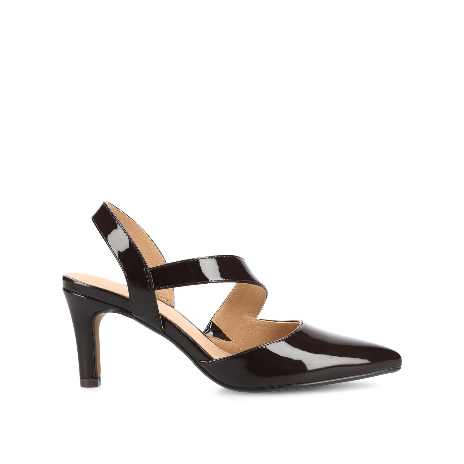 SCARLETT STILETTO HEELS IN PATENT - Patent Chocolate