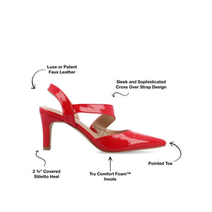 SCARLETT STILETTO HEELS IN PATENT - Red