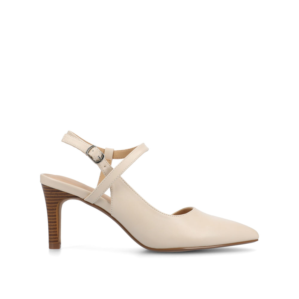 SCIPIO CROSSOVER ANKLE STRAP PUMPS