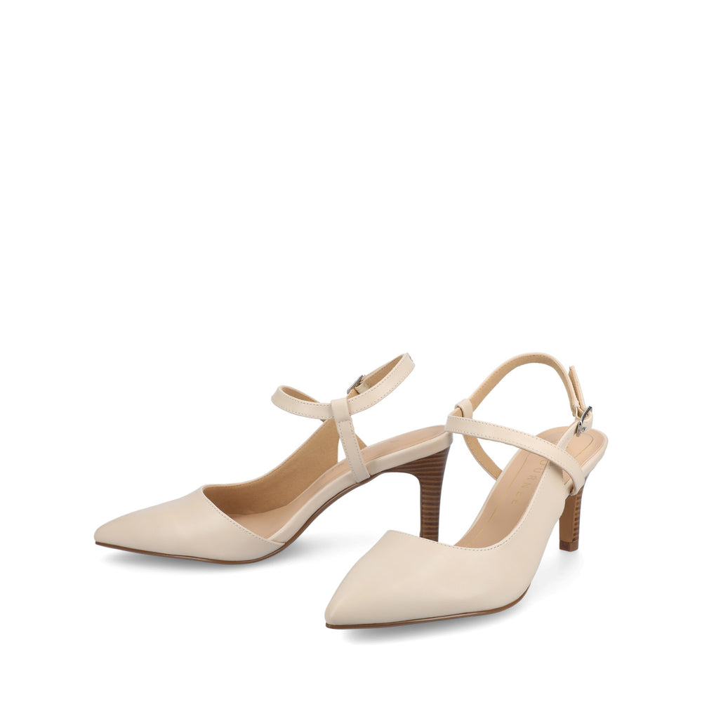 SCIPIO CROSSOVER ANKLE STRAP PUMPS