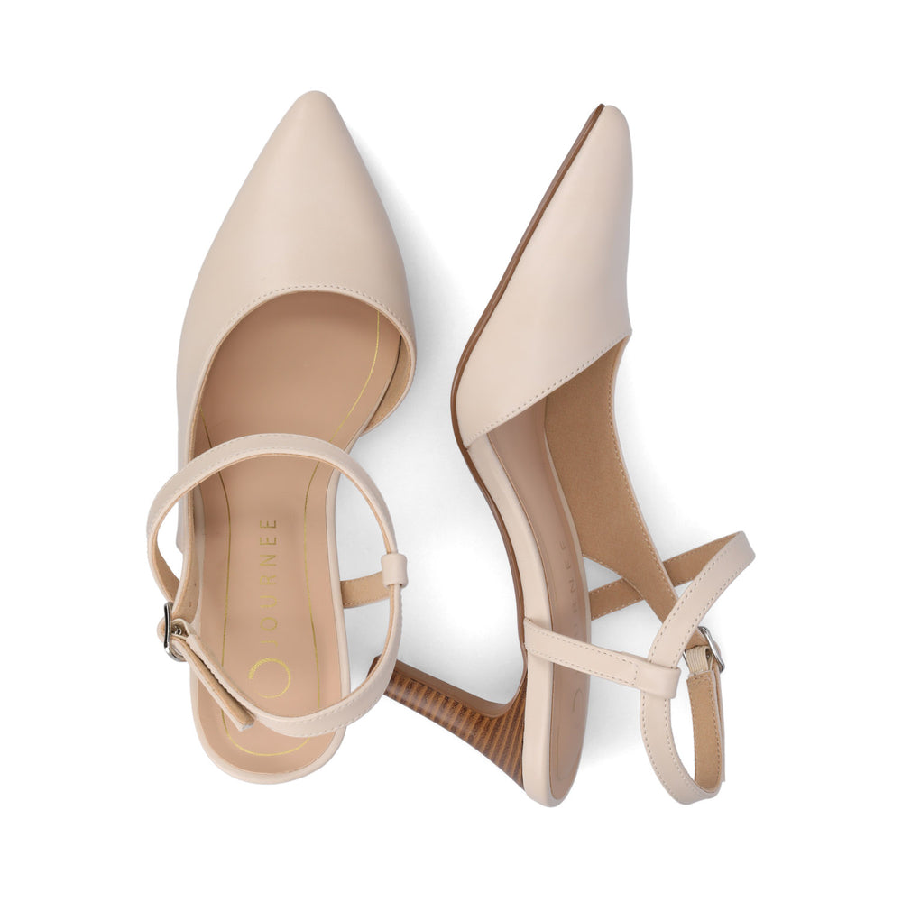 SCIPIO CROSSOVER ANKLE STRAP PUMPS