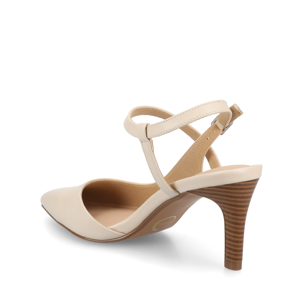 SCIPIO CROSSOVER ANKLE STRAP PUMPS