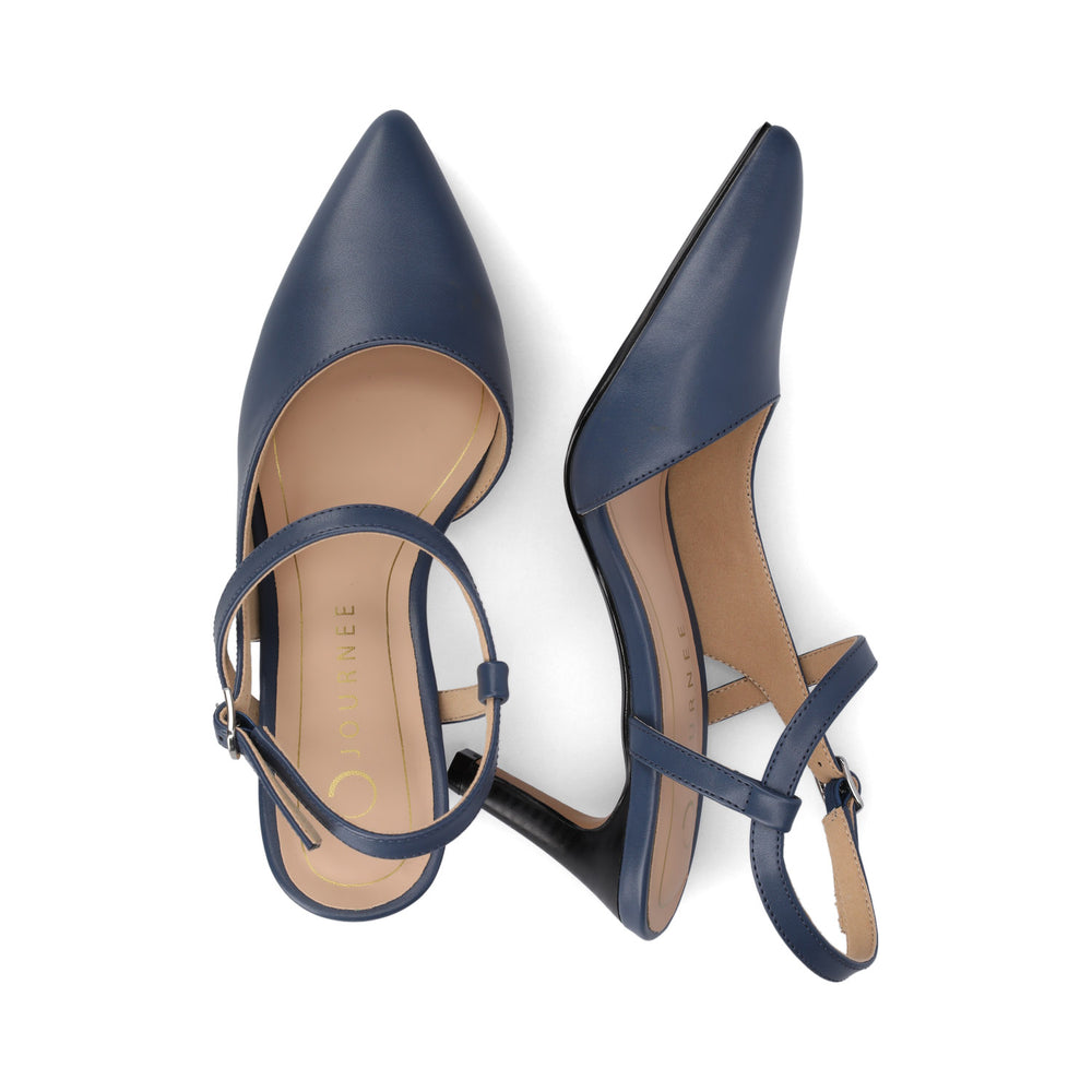 SCIPIO CROSSOVER ANKLE STRAP PUMPS