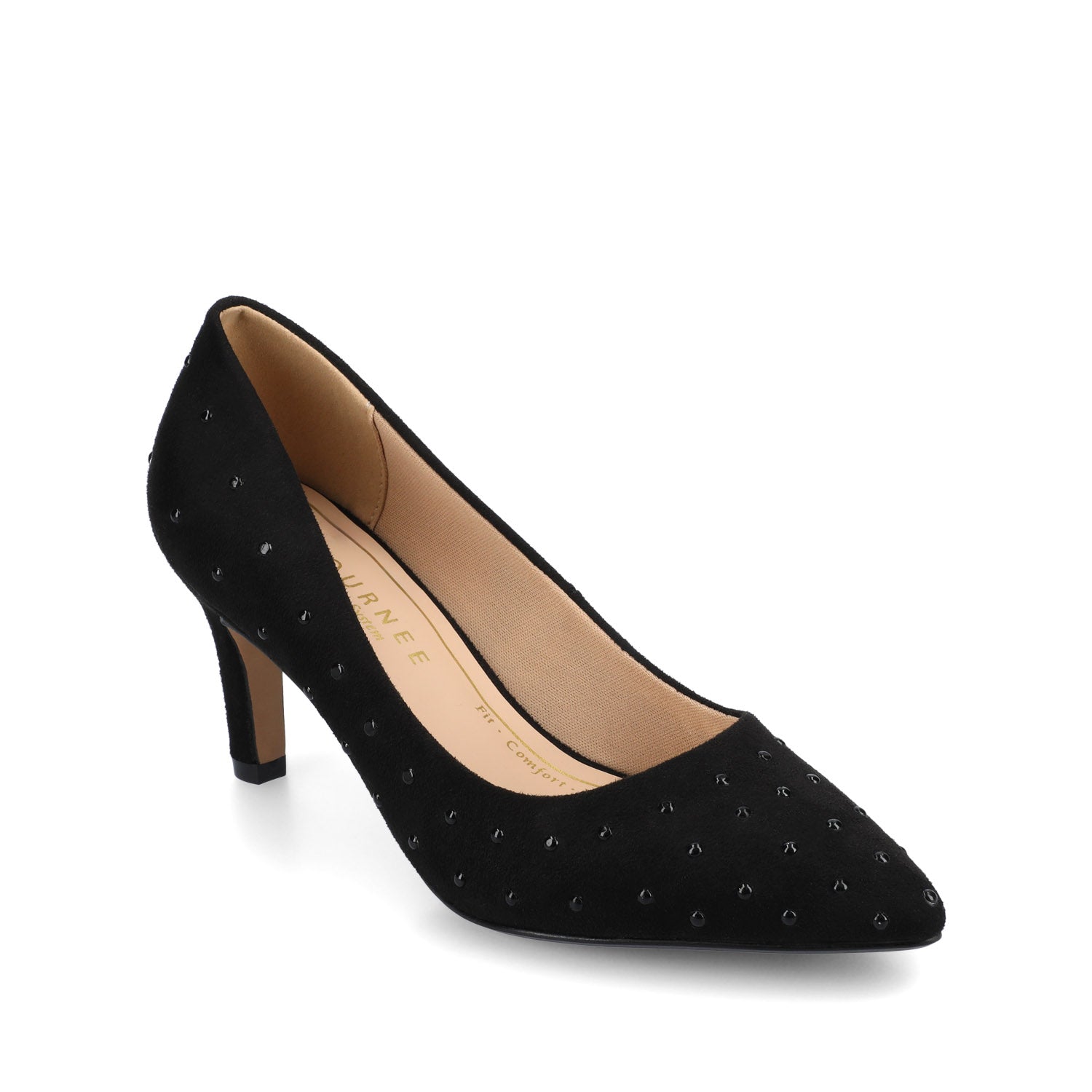 SCYLEE STILETTO PUMP HEELS - Black Stud