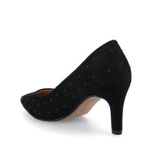 SCYLEE STILETTO PUMP HEELS - Black Stud