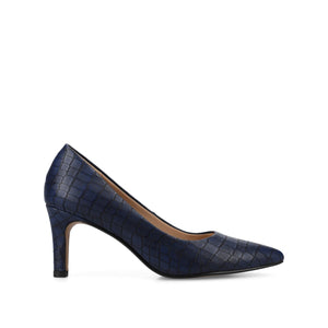 SCYLEE STILETTO PUMP HEELS - Blue Croco