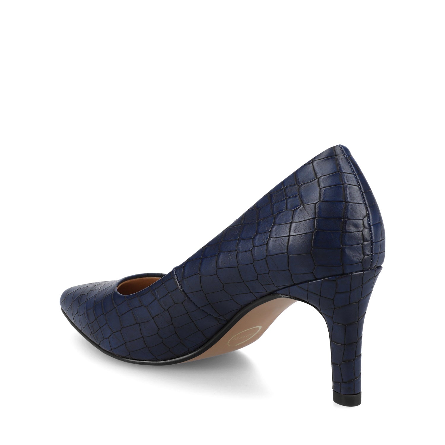 SCYLEE STILETTO PUMP HEELS - Blue Croco
