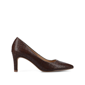 SCYLEE STILETTO PUMP HEELS IN WIDE - Brown