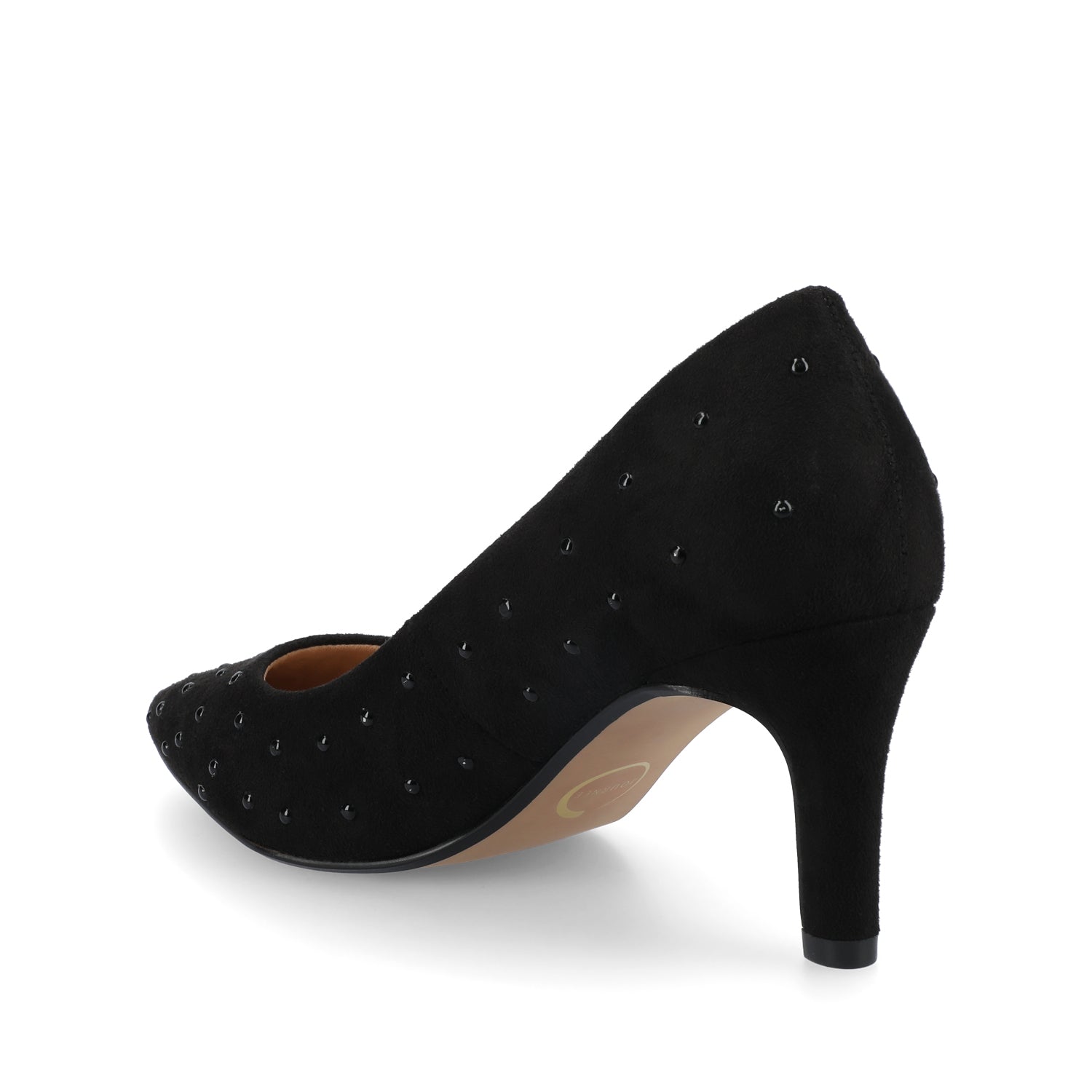 SCYLEE STILETTO PUMP HEELS IN WIDE - Black Stud