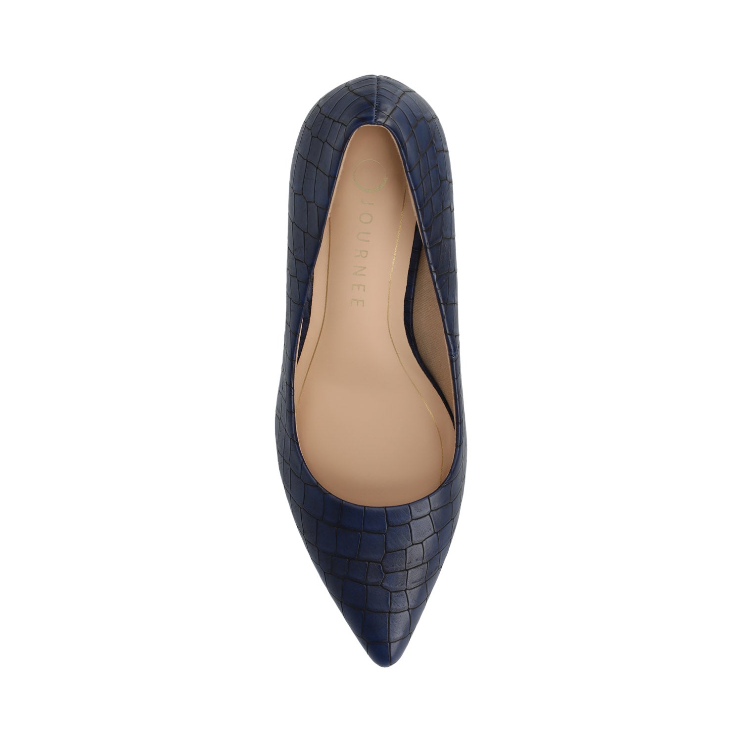 SCYLEE STILETTO PUMP HEELS IN WIDE - Blue Croco