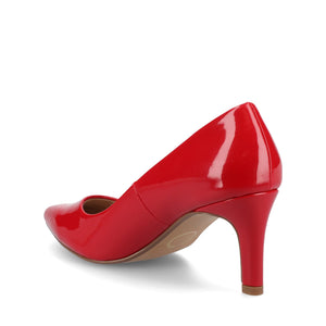 SCYLEE PATENT STILETTO HEELS IN WIDE - Red Patent