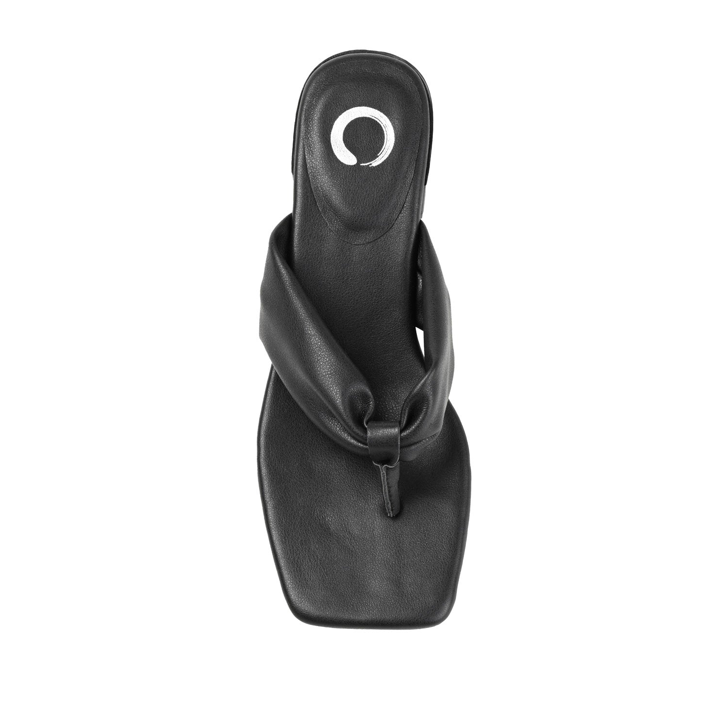 SEELAH BLOCK HEELED SANDALS IN VEGAN LEATHER - Black