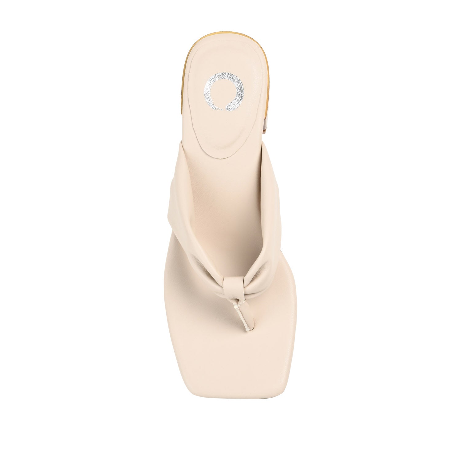 SEELAH BLOCK HEELED SANDALS IN VEGAN LEATHER - Bone