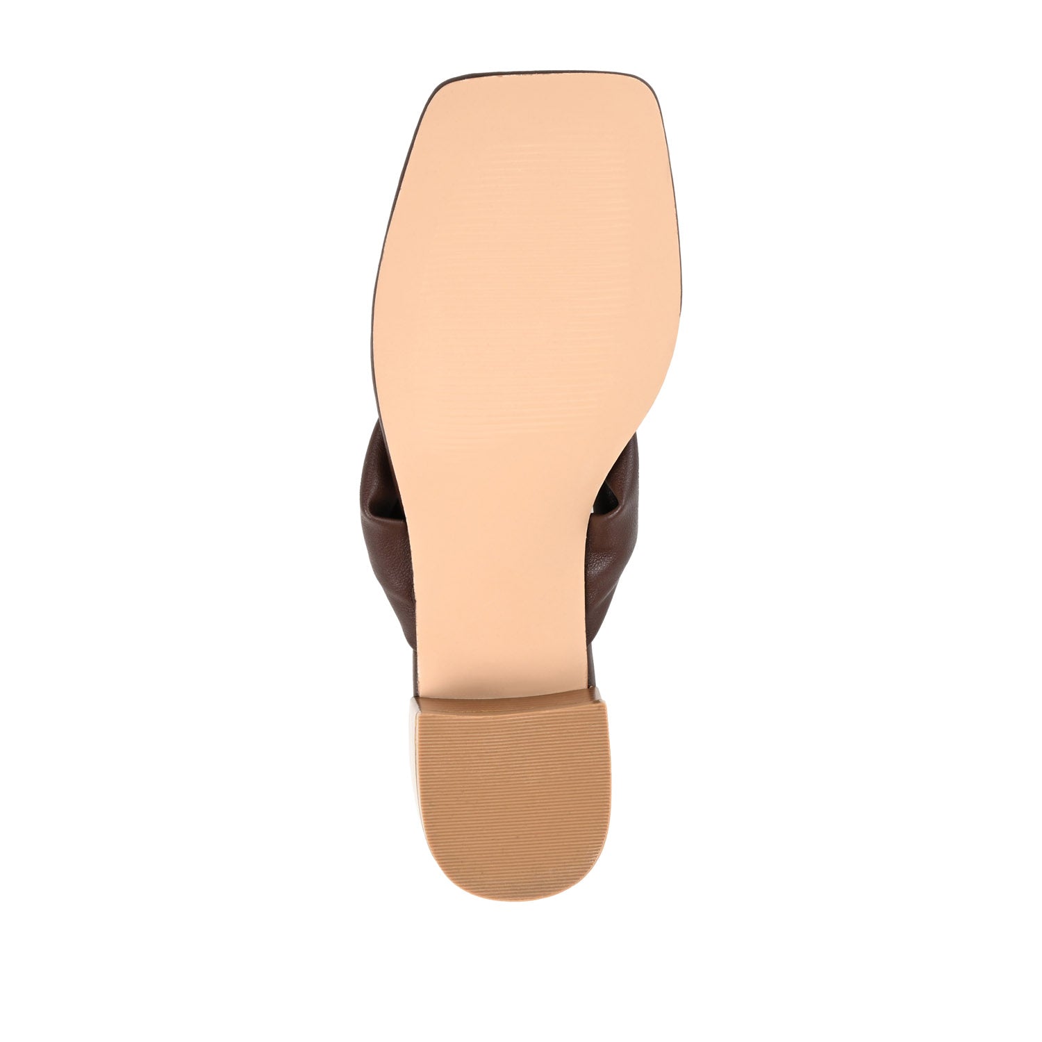 SEELAH BLOCK HEELED SANDALS IN VEGAN LEATHER - Brown