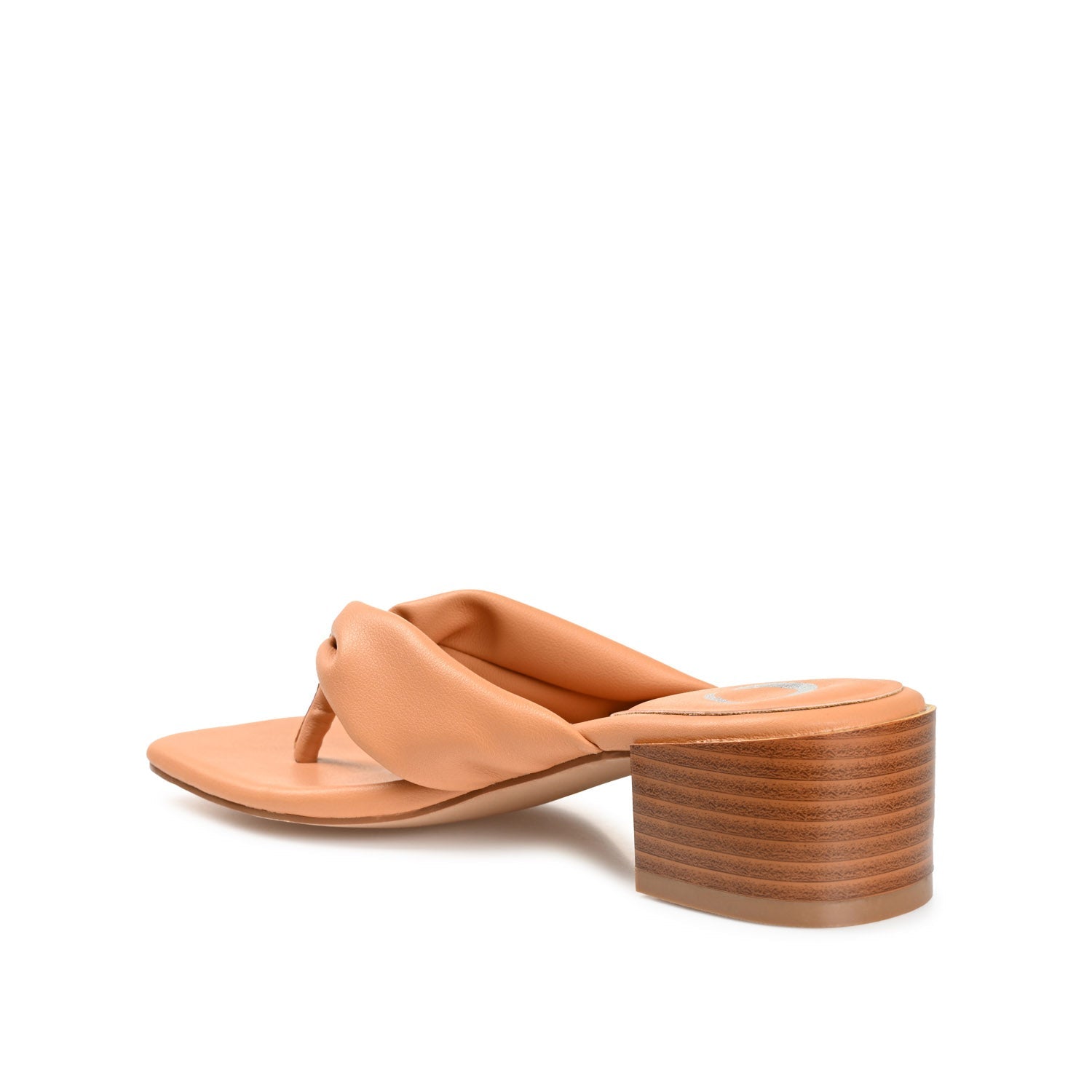 SEELAH BLOCK HEELED SANDALS IN VEGAN LEATHER - Tan