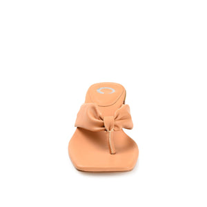 SEELAH BLOCK HEELED SANDALS IN VEGAN LEATHER - Tan