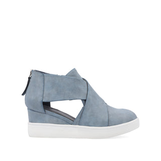 SEENA WEDGE SNEAKERS IN FAUX LEATHER