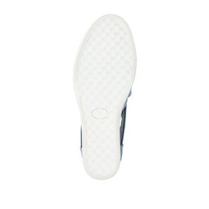 SEENA WEDGE SNEAKERS IN VEGAN LEATHER - Blue