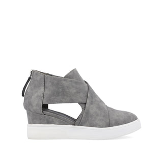 SEENA WEDGE SNEAKERS IN FAUX LEATHER