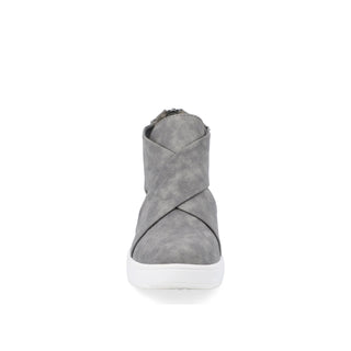 SEENA WEDGE SNEAKERS IN FAUX LEATHER