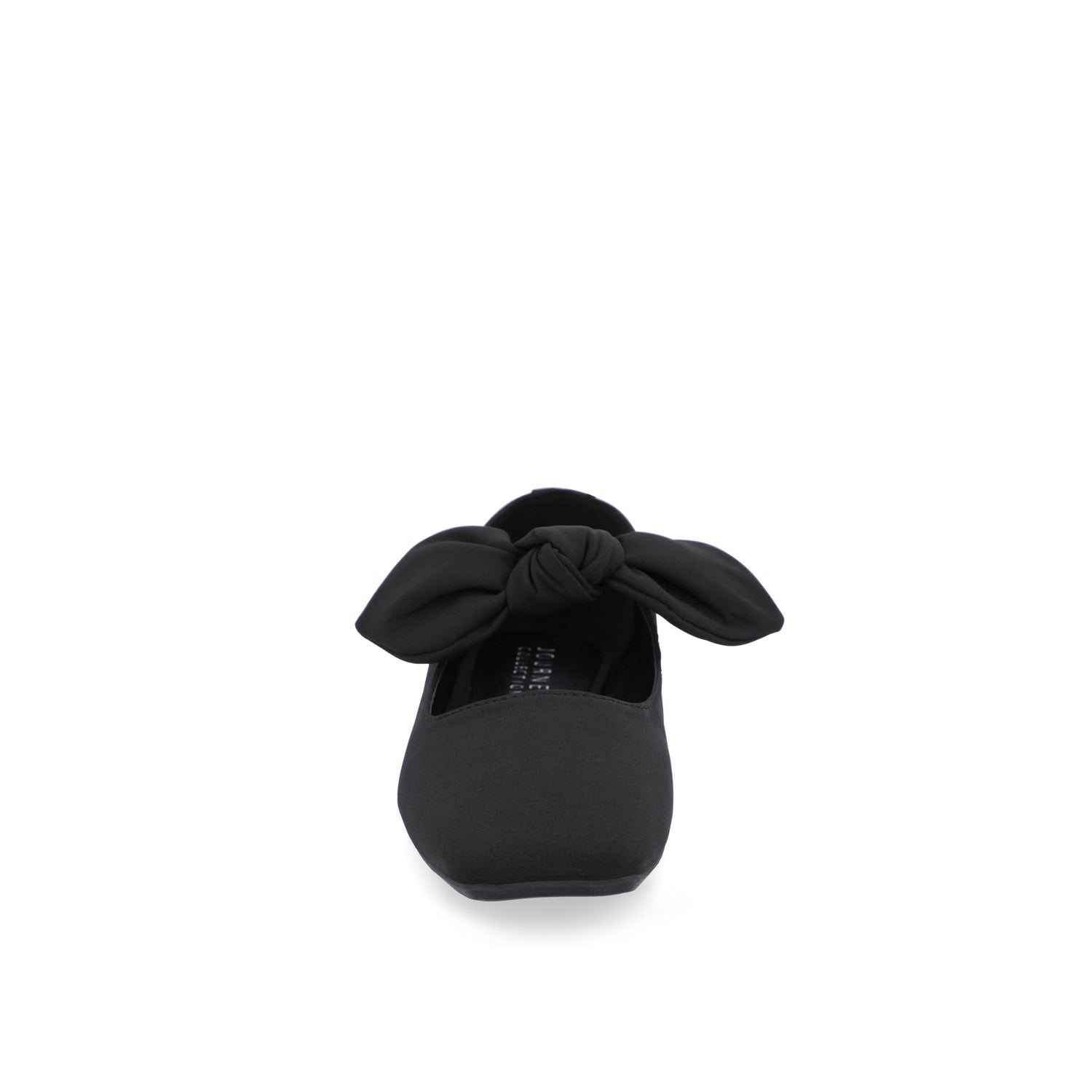 SERALINN BALLET MARY JANE FLATS IN FABRIC - Black Fabric