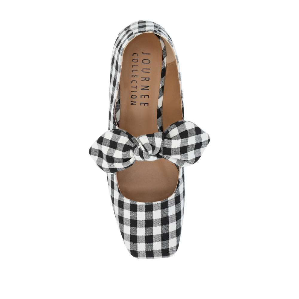 SERALINN BALLET MARY JANE FLATS IN FABRIC