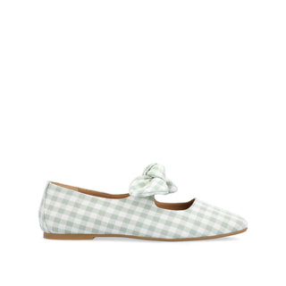 SERALINN BALLET MARY JANE FLATS IN FABRIC