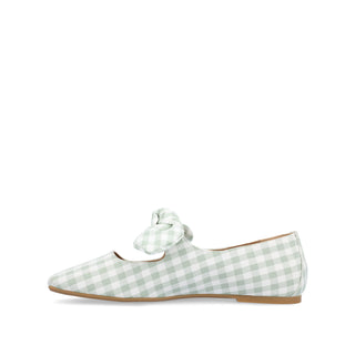 SERALINN BALLET MARY JANE FLATS IN FABRIC