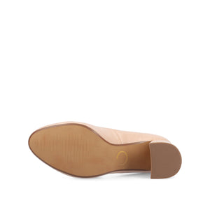 SERAPHINA BLOCK PUMP HEELS - Blush PU