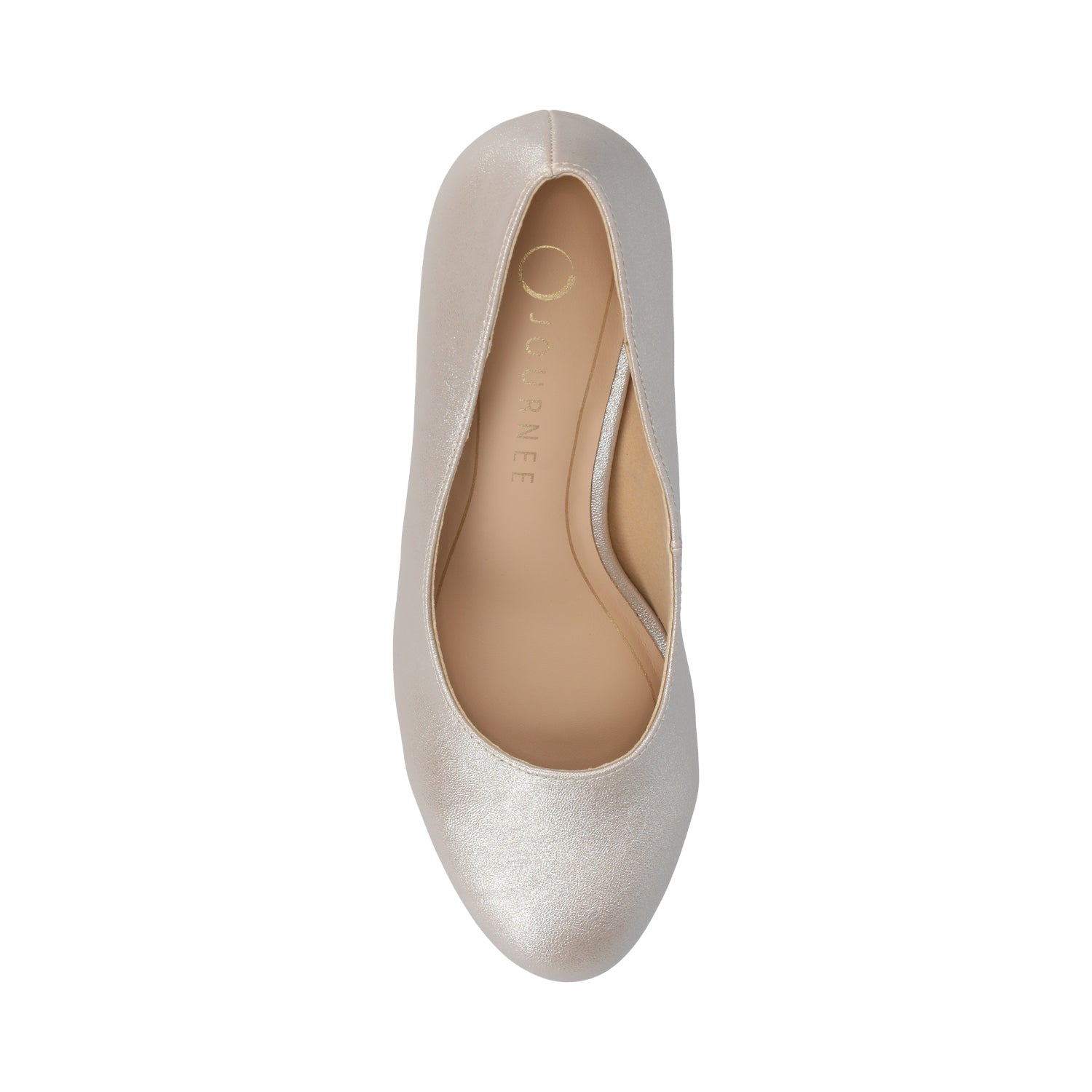SERAPHINA BLOCK HEEL PUMPS - Champagne