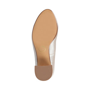 SERAPHINA BLOCK HEEL PUMPS - Champagne