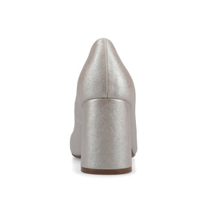 SERAPHINA BLOCK HEEL PUMPS - Champagne