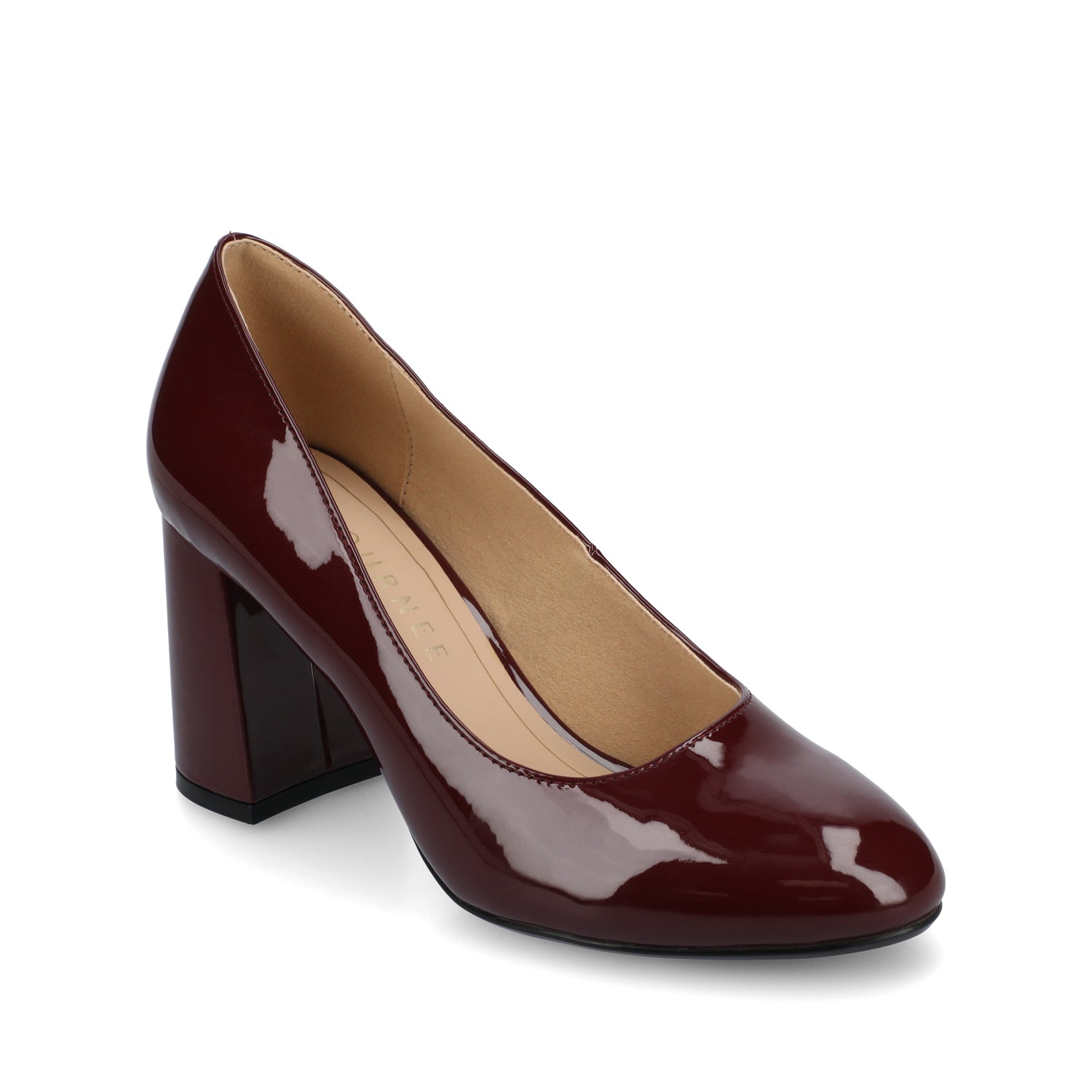 SERAPHINA BLOCK HEEL PUMPS - Oxblood