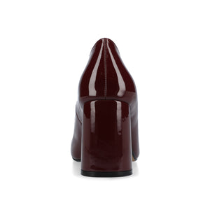 SERAPHINA BLOCK HEEL PUMPS - Oxblood