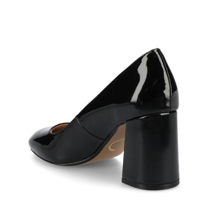 SERAPHINA BLOCK PUMP HEELS - Black Patent