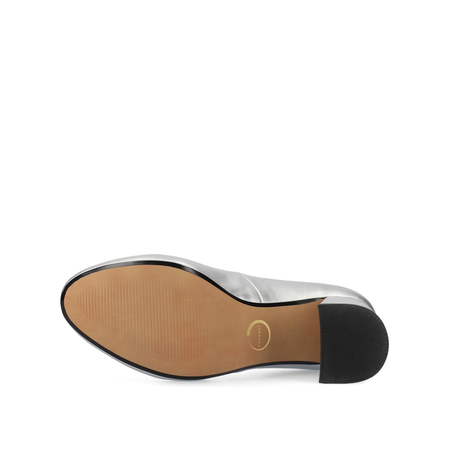 SERAPHINA BLOCK PUMP HEELS - Silver PU