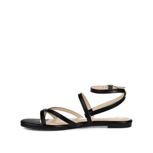 SERISSA CRISSCROSS SANDAL IN VEGAN LEATHER - Black
