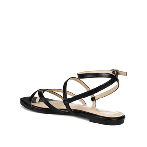 SERISSA CRISSCROSS SANDAL IN VEGAN LEATHER - Black