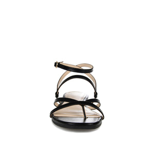 SERISSA CRISSCROSS SANDAL IN VEGAN LEATHER - Black