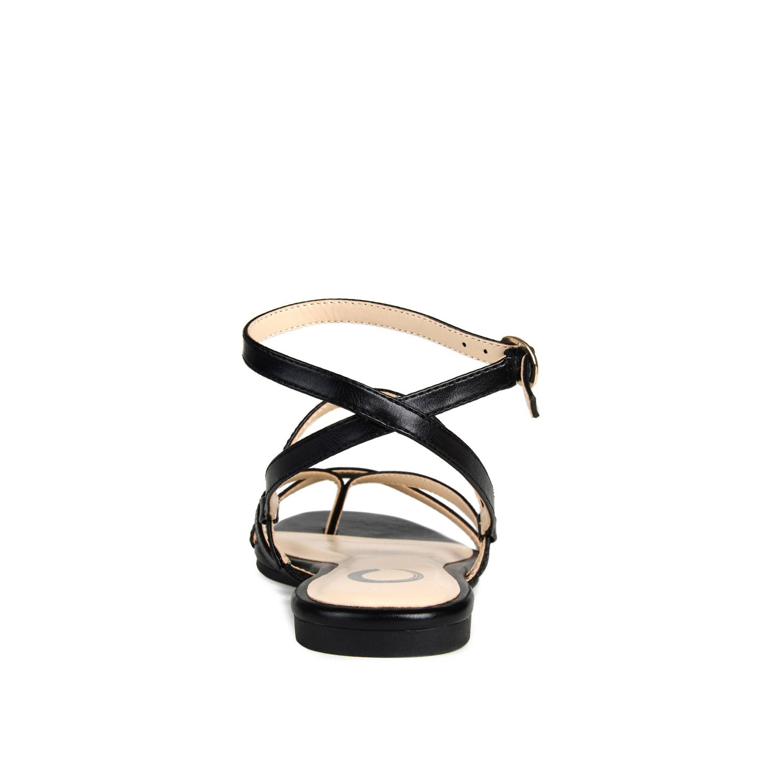 SERISSA CRISSCROSS SANDAL IN VEGAN LEATHER - Black