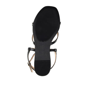 SERISSA CRISSCROSS SANDAL IN VEGAN LEATHER - Black