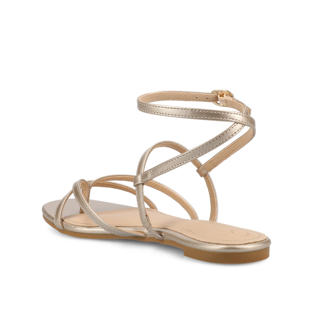 SERISSA CRISSCROSS SANDAL IN FAUX LEATHER