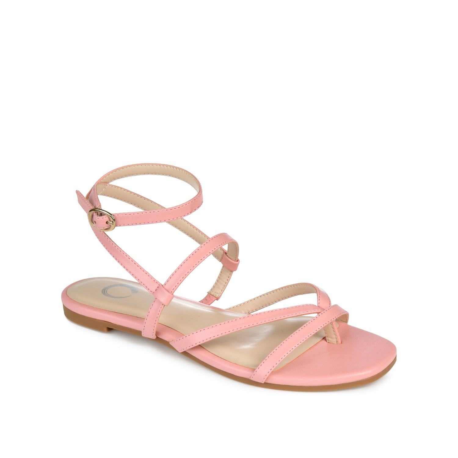 SERISSA CRISSCROSS SANDAL IN VEGAN LEATHER - Pink
