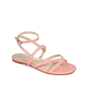 SERISSA CRISSCROSS SANDAL IN VEGAN LEATHER - Pink