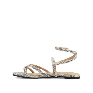 SERISSA CRISSCROSS SANDAL IN VEGAN LEATHER - Snake