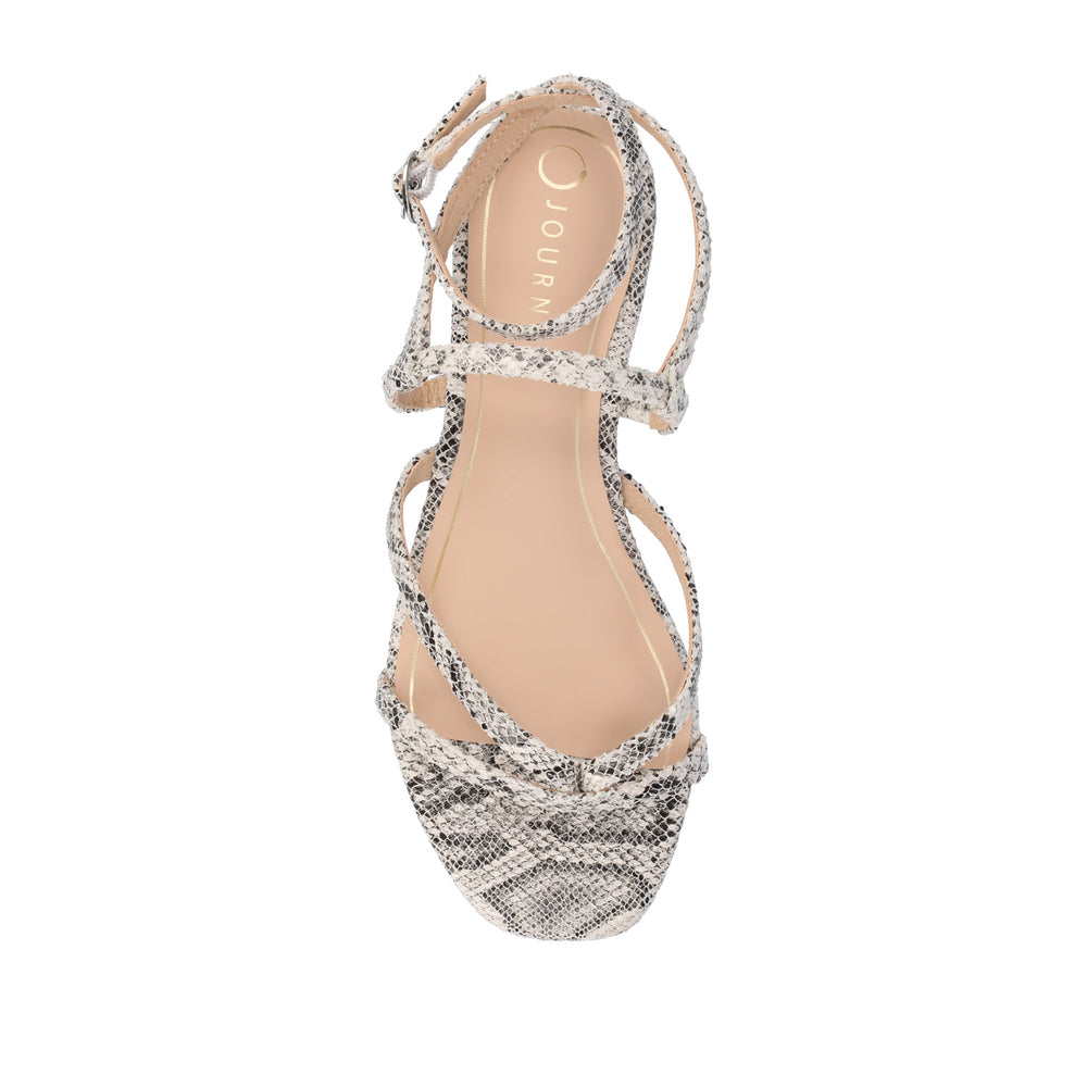 SERISSA CRISSCROSS SANDAL IN FAUX LEATHER