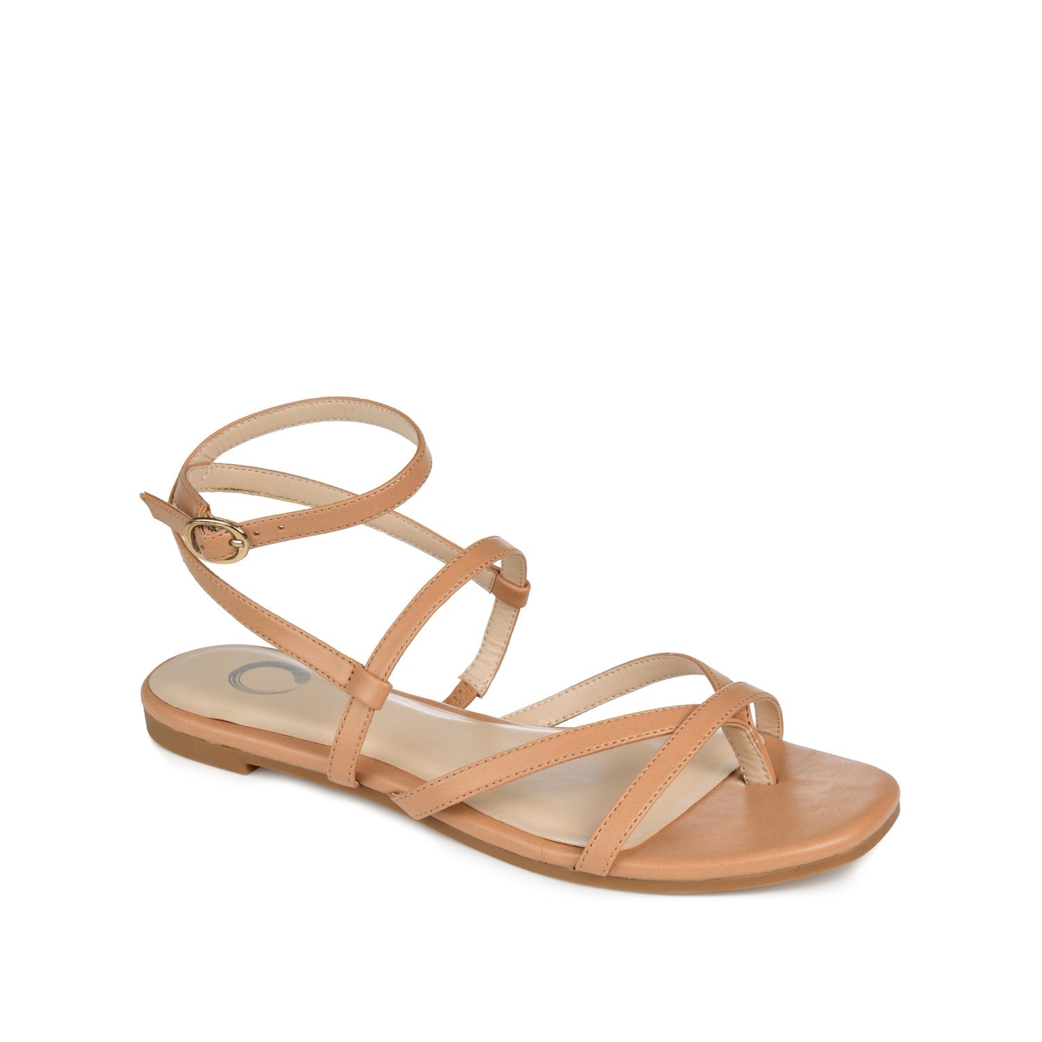 SERISSA CRISSCROSS SANDAL IN VEGAN LEATHER - Tan
