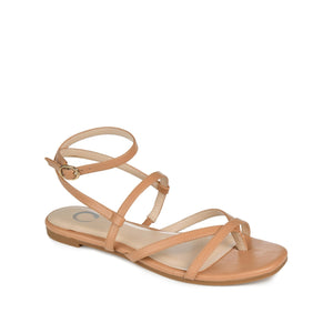 SERISSA CRISSCROSS SANDAL IN VEGAN LEATHER - Tan