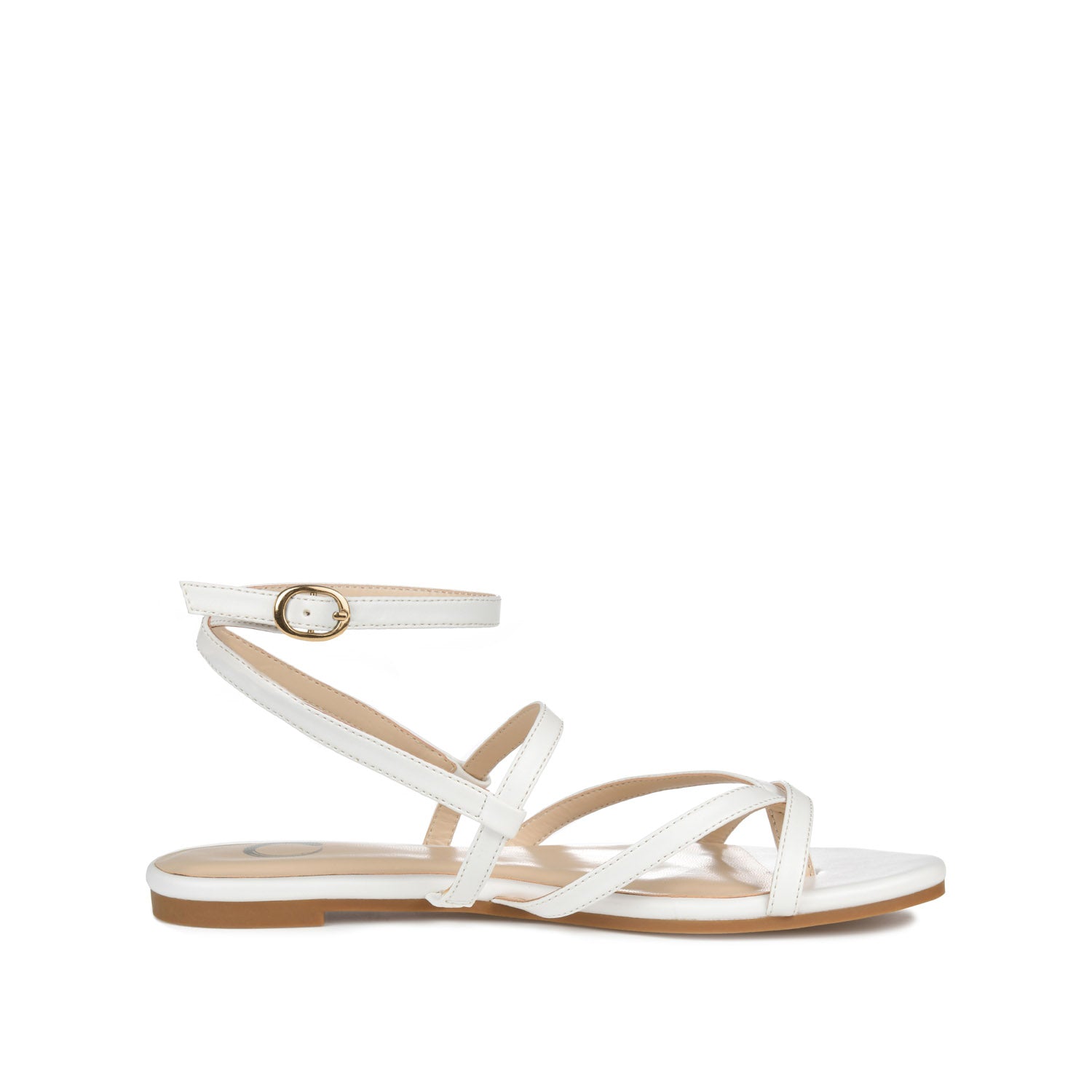 SERISSA CRISSCROSS SANDAL IN VEGAN LEATHER - White