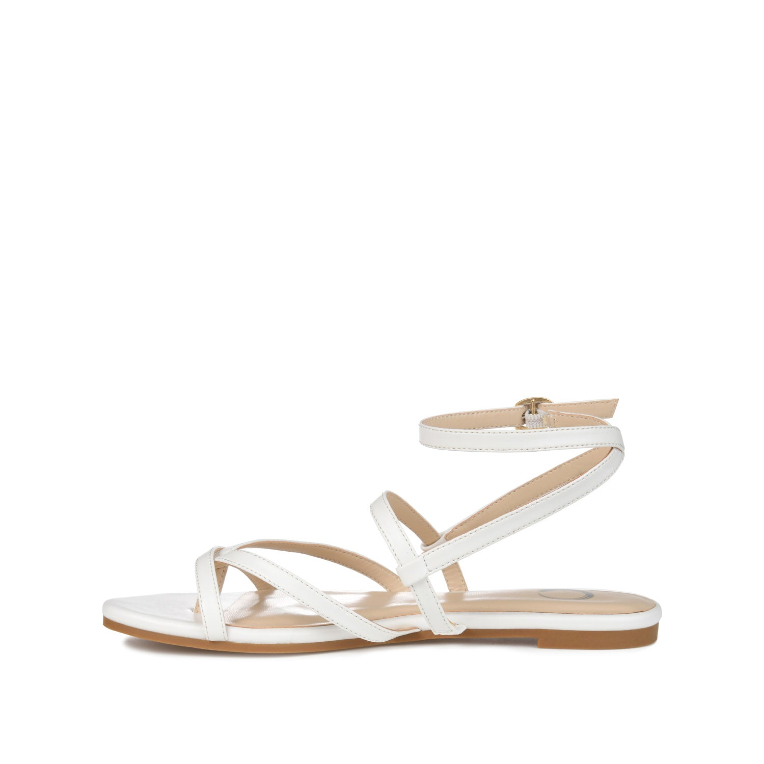 SERISSA CRISSCROSS SANDAL IN VEGAN LEATHER - White